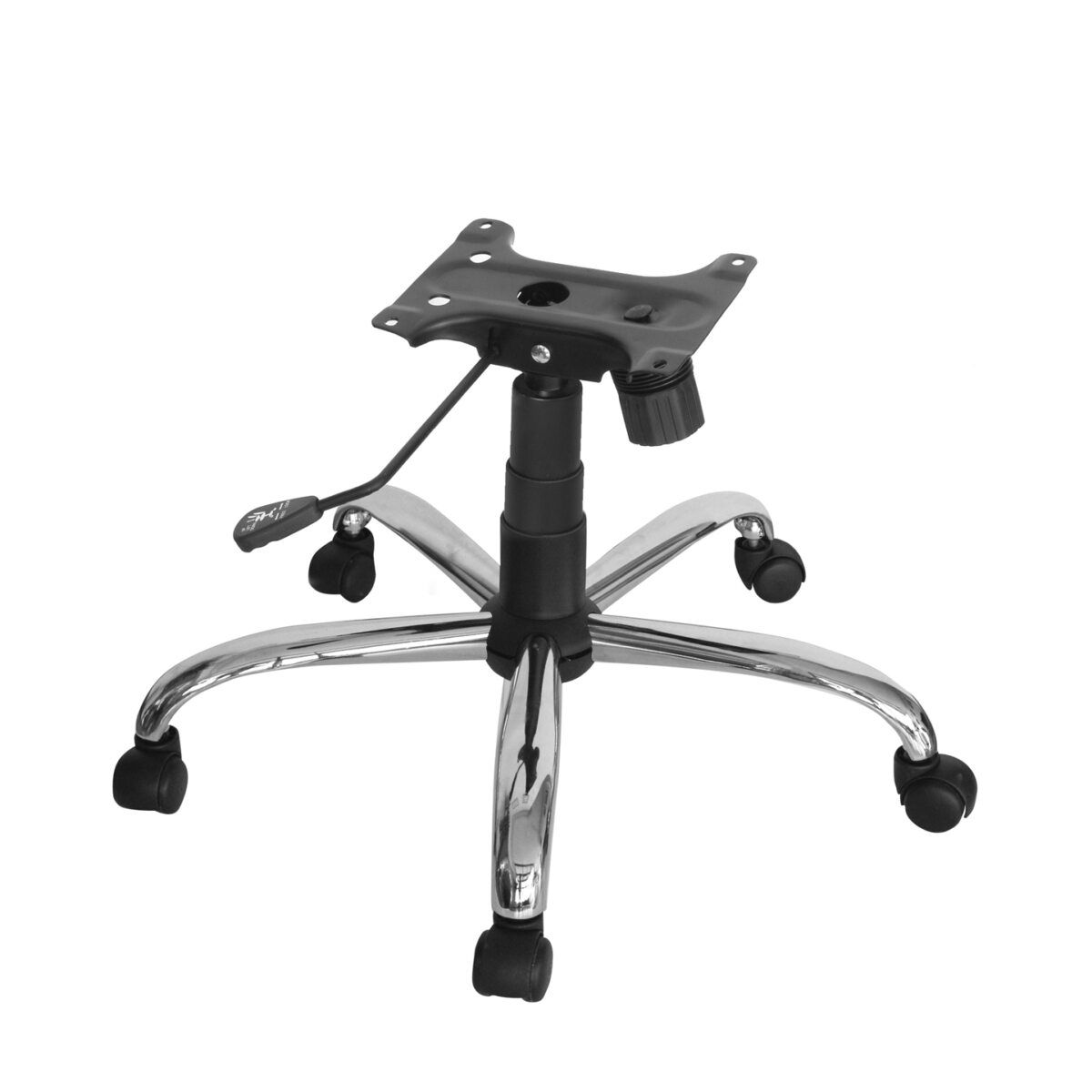 BASE GIRATÓRIA DIRETOR / PRESIDENTE COM RELAX (COMPLETA) CROMADA