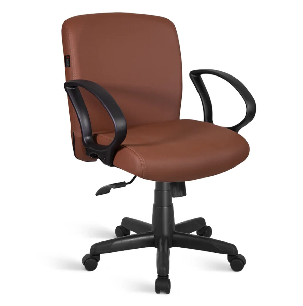 Cadeira Capri diretor, com braço fixo, base relax giratória